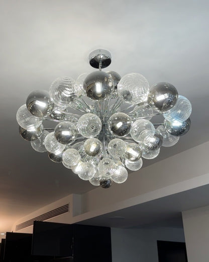 WOMO Smoked Glass Bubble Chandelier-WM2198