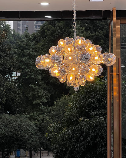 WOMO Smoked Glass Bubble Chandelier-WM2198