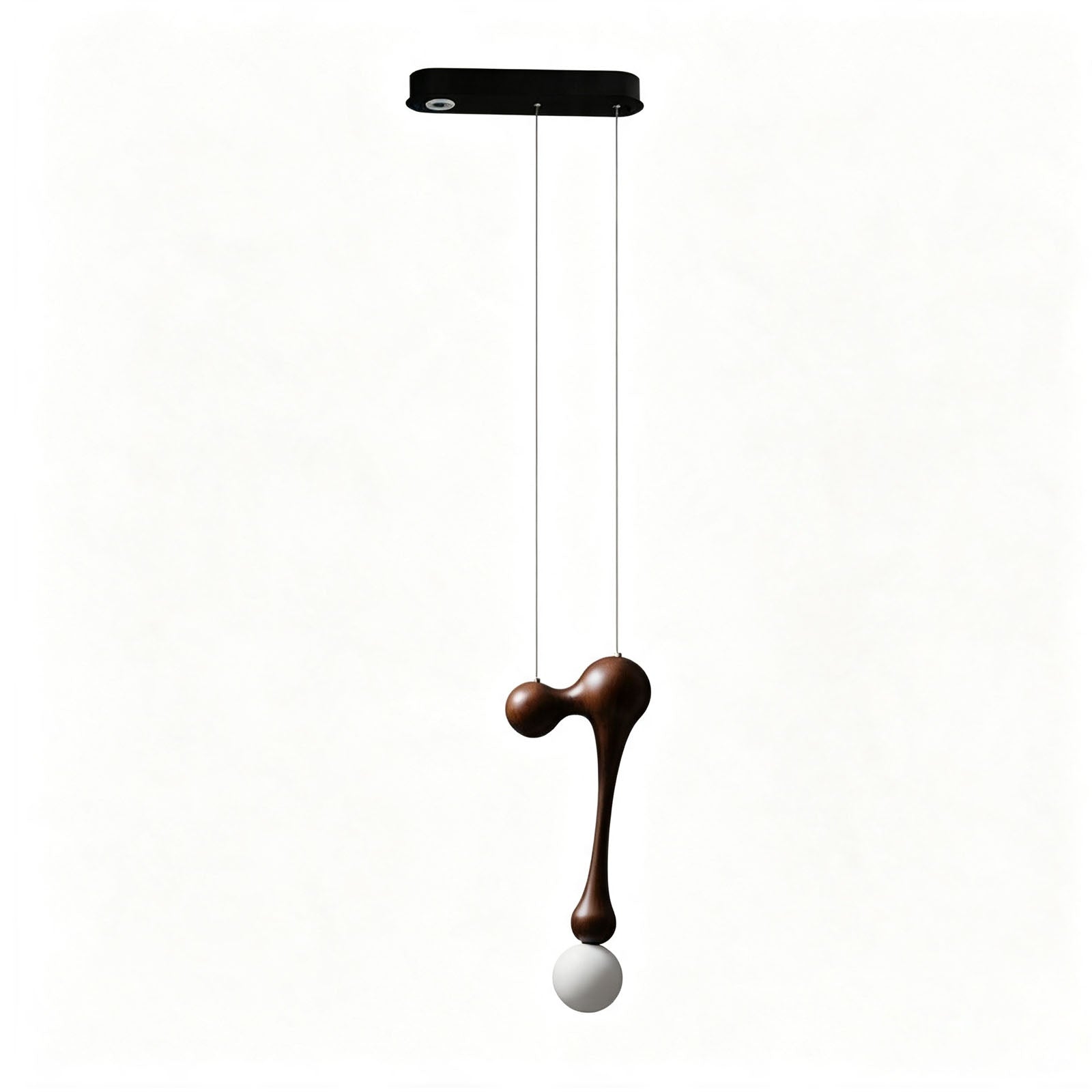 WOMO Hand‑Carved Irregular Wood Chandelier-WM3274