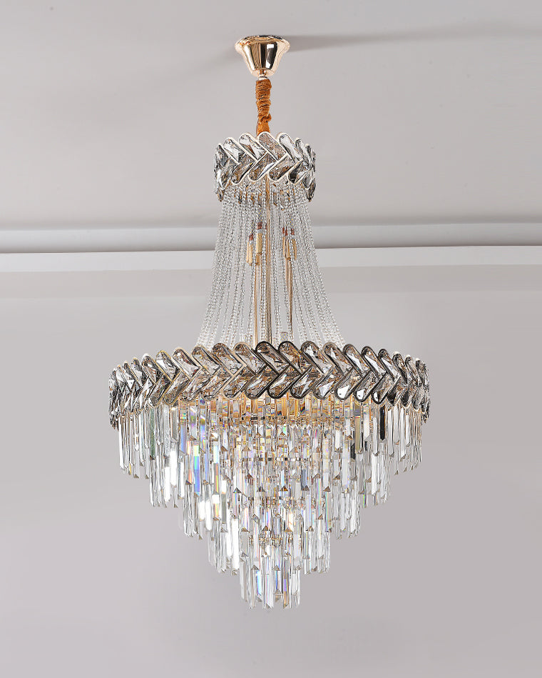 WOMO Tiered Crystal Chandelier-WM2381