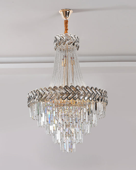 WOMO Tiered Crystal Chandelier-WM2381