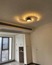 WOMO Firework Sunburst Flush Mount Ceiling Light-WM1001