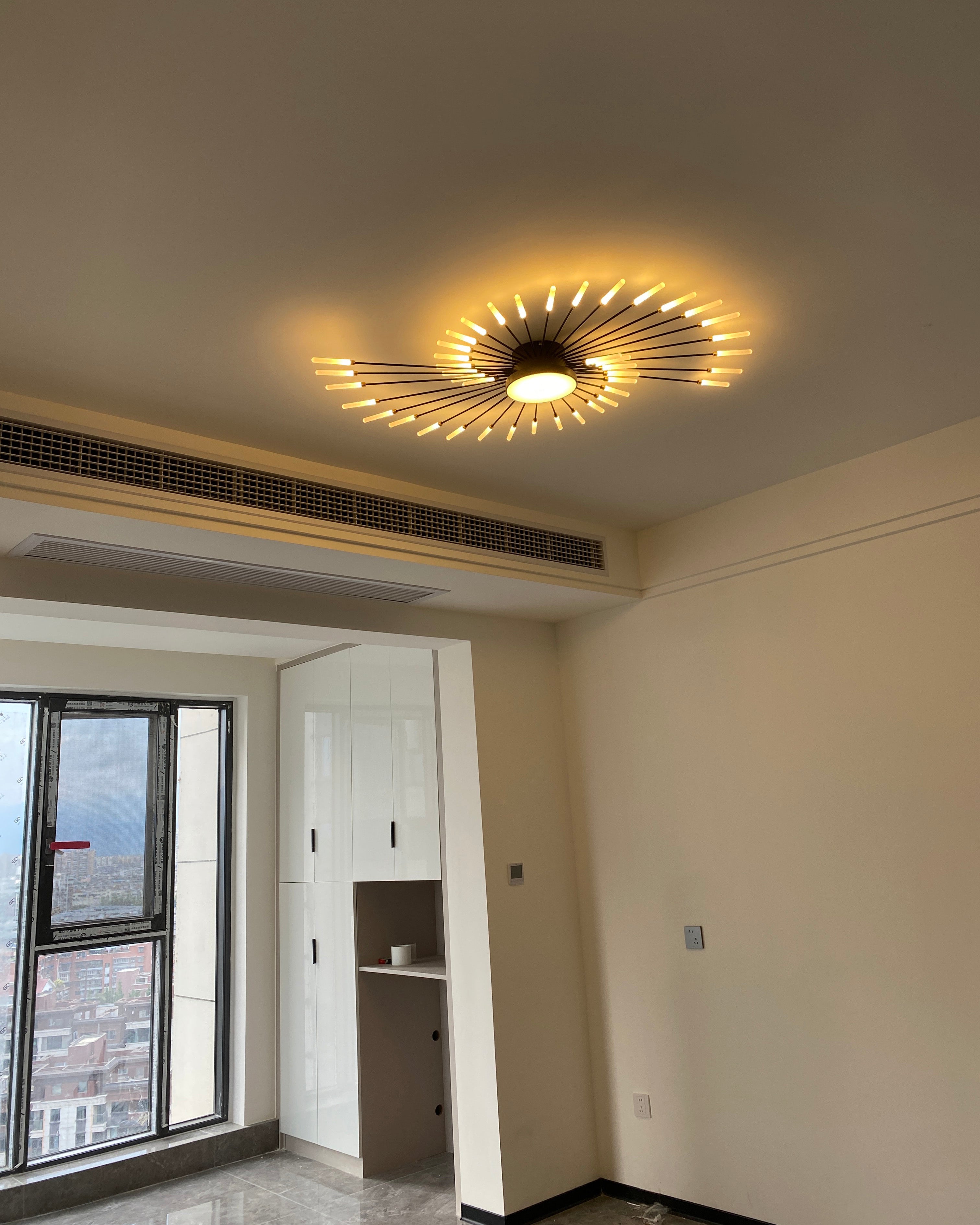 WOMO Firework Sunburst Flush Mount Ceiling Light-WM1001