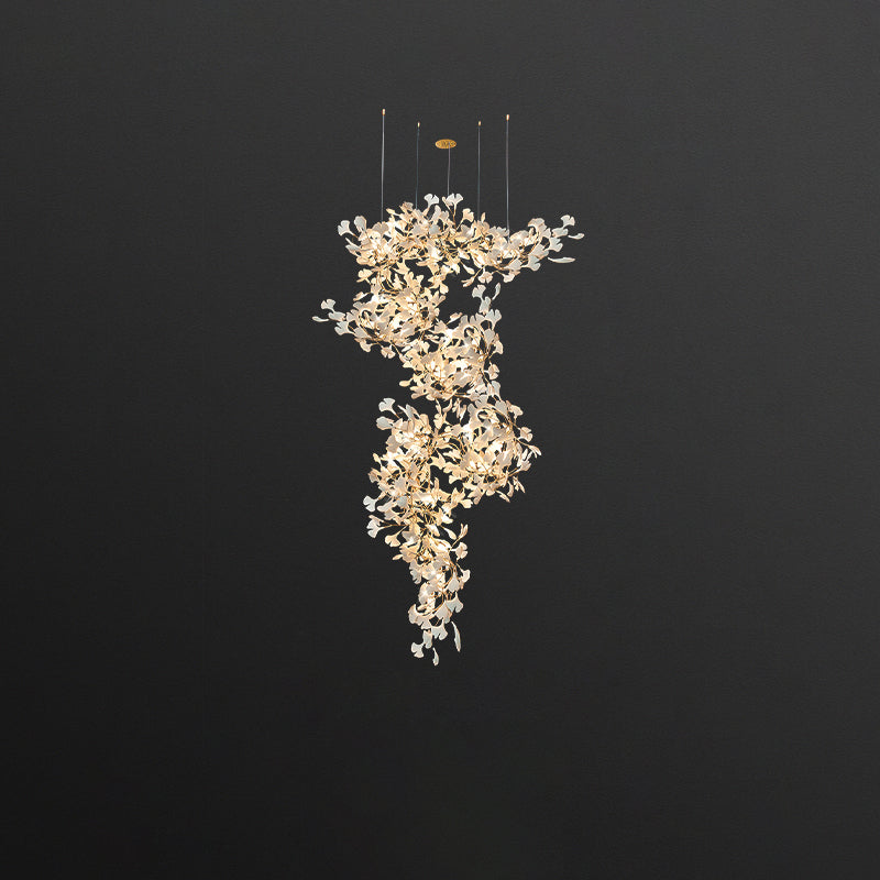 WOMO Ginkgo Long Staircase Chandelier-WM2206