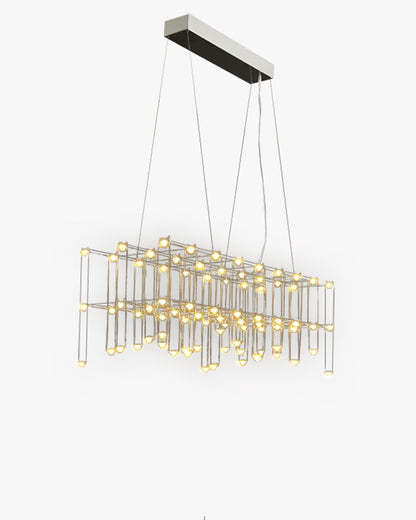 WOMO Rectangular Sculptural Chandelier-WM2200