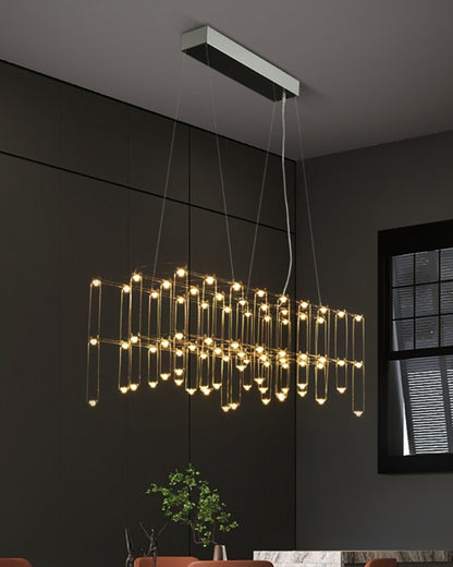 WOMO Rectangular Sculptural Chandelier-WM2200