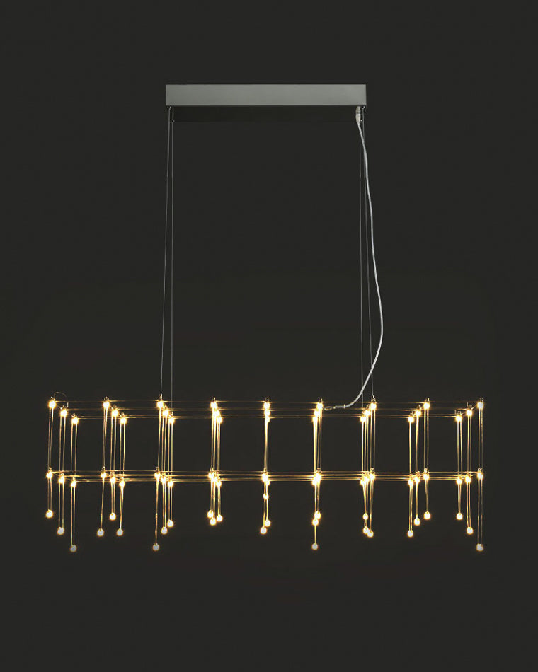 WOMO Rectangular Sculptural Chandelier-WM2200