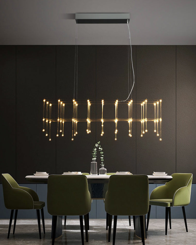 WOMO Rectangular Sculptural Chandelier-WM2200