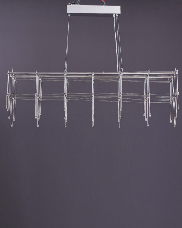 WOMO Rectangular Sculptural Chandelier-WM2200