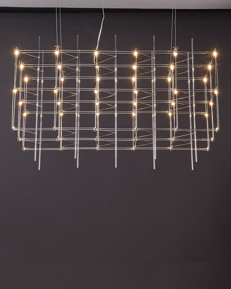 WOMO Rectangular Sculptural Chandelier-WM2200