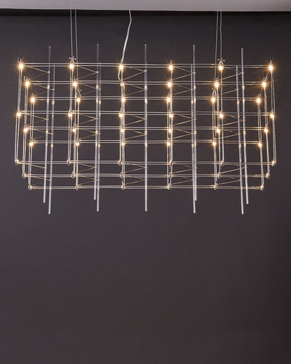 WOMO Rectangular Sculptural Chandelier-WM2200