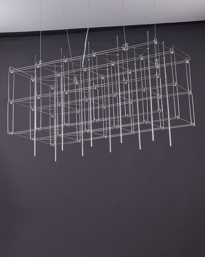 WOMO Rectangular Sculptural Chandelier-WM2200