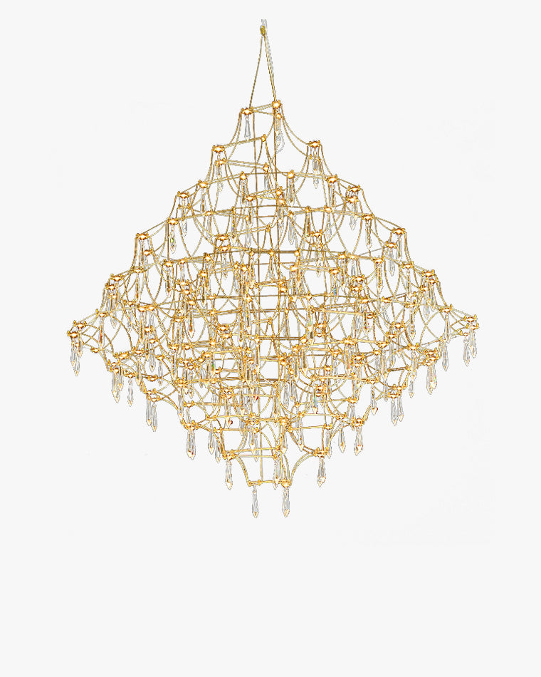 WOMO Large Sculptural Crystal Chandelier-WM2201