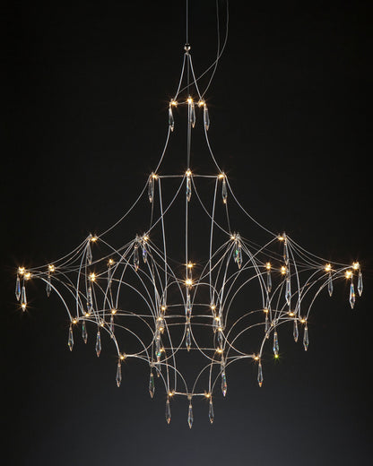 WOMO Large Sculptural Crystal Chandelier-WM2201