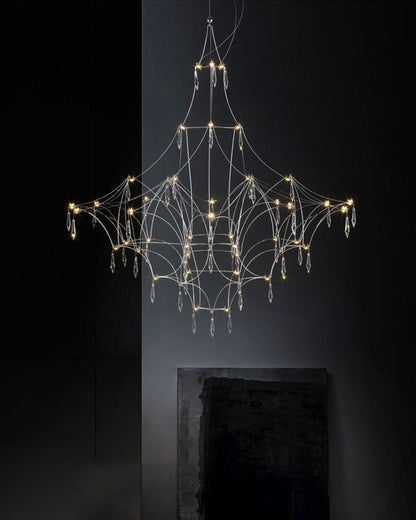 WOMO Large Sculptural Crystal Chandelier-WM2201