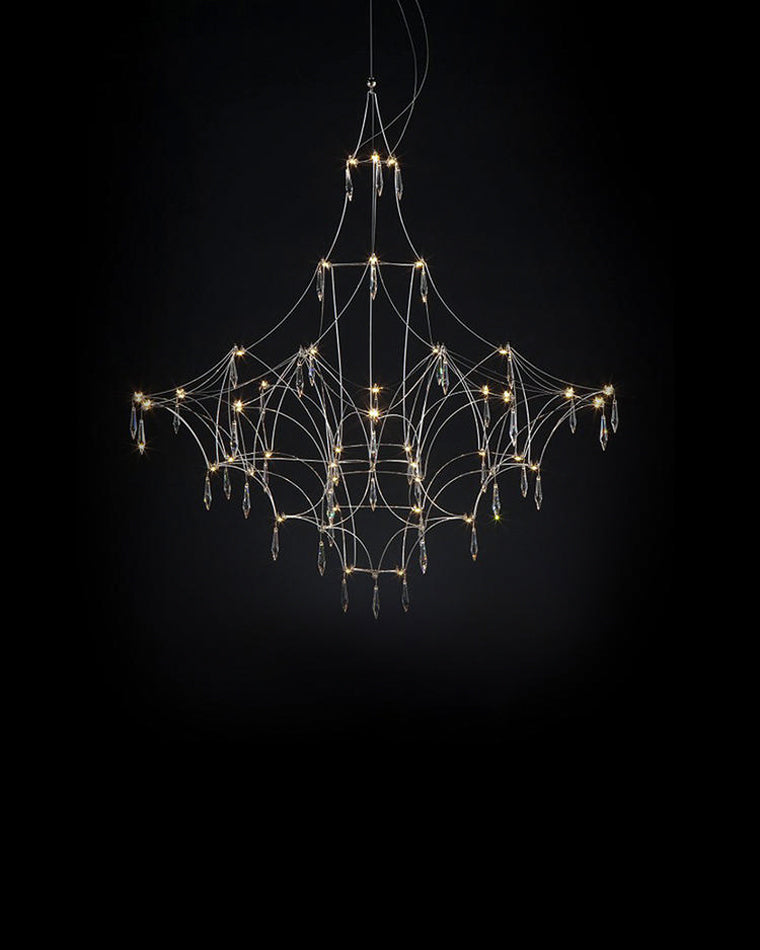 WOMO Large Sculptural Crystal Chandelier-WM2201