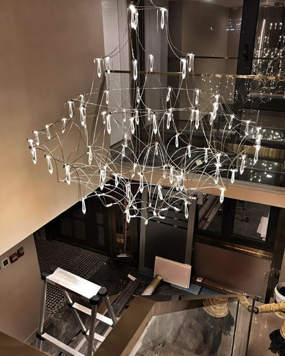 WOMO Large Sculptural Crystal Chandelier-WM2201