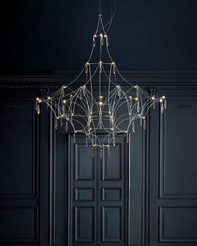 WOMO Large Sculptural Crystal Chandelier-WM2201