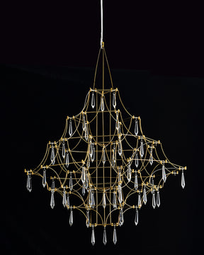 WOMO Large Sculptural Crystal Chandelier-WM2201