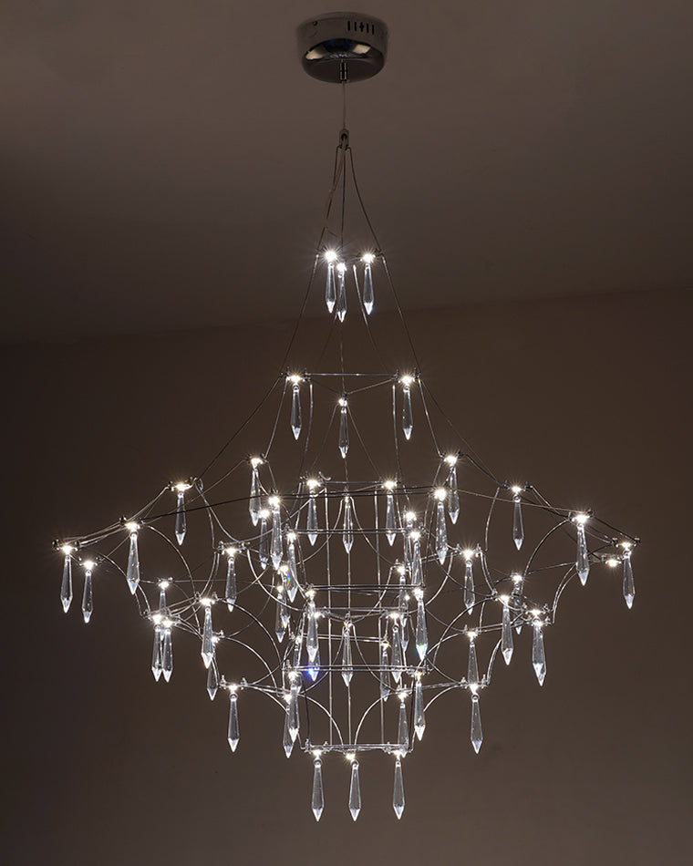 WOMO Large Sculptural Crystal Chandelier-WM2201