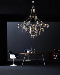 WOMO Large Sculptural Crystal Chandelier-WM2201