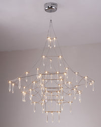 WOMO Large Sculptural Crystal Chandelier-WM2201