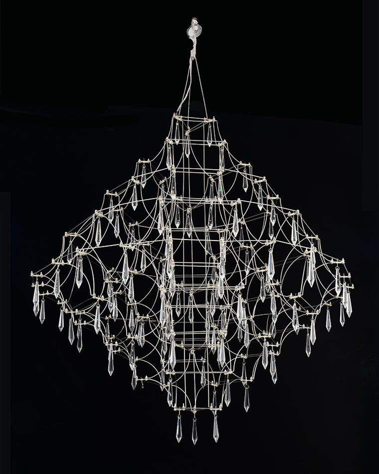 WOMO Large Sculptural Crystal Chandelier-WM2201