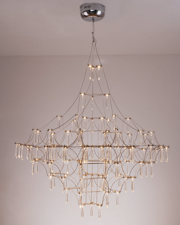 WOMO Large Sculptural Crystal Chandelier-WM2201