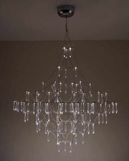 WOMO Large Sculptural Crystal Chandelier-WM2201