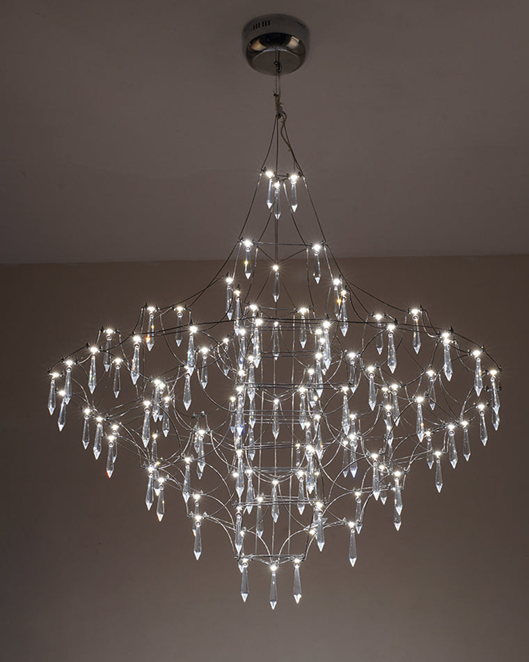 WOMO Large Sculptural Crystal Chandelier-WM2201