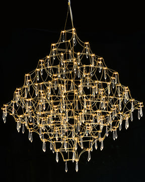 WOMO Large Sculptural Crystal Chandelier-WM2201