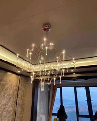 WOMO Large Sculptural Crystal Chandelier-WM2201
