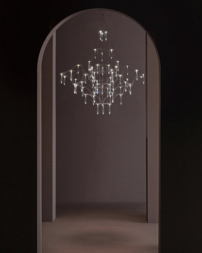 WOMO Large Sculptural Crystal Chandelier-WM2201