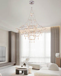 WOMO Large Sculptural Crystal Chandelier-WM2201