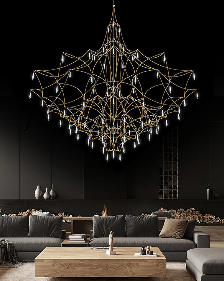 WOMO Large Sculptural Crystal Chandelier-WM2201