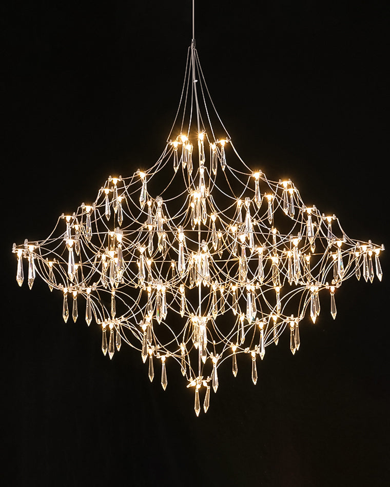 WOMO Large Sculptural Crystal Chandelier-WM2201