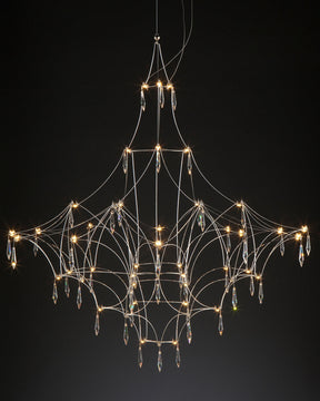 WOMO Large Sculptural Crystal Chandelier-WM2201