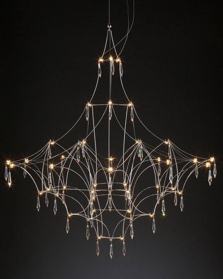 WOMO Large Sculptural Crystal Chandelier-WM2201