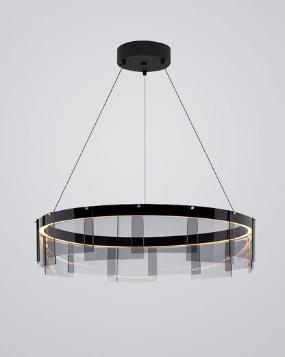 WOMO Smoked Glass Round Chandelier-WM2202