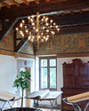 WOMO Tiered Modern Candle Chandelier-WM2203 thumbnail
