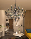 WOMO Tiered Modern Candle Chandelier-WM2203 thumbnail