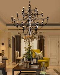 WOMO Tiered Modern Candle Chandelier-WM2203