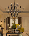WOMO Tiered Modern Candle Chandelier-WM2203 thumbnail