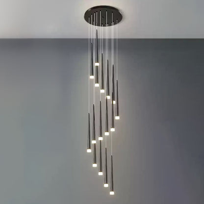 WOMO Cone Spiral Cascading Chandelier-WM2204