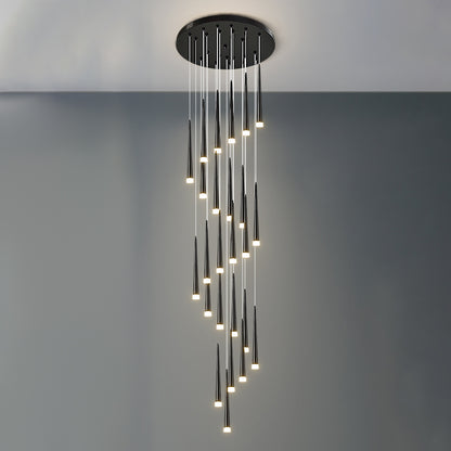 WOMO Cone Spiral Cascading Chandelier-WM2204