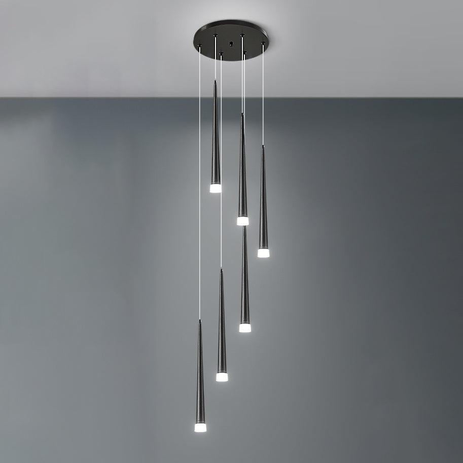 WOMO Cone Spiral Cascading Chandelier-WM2204