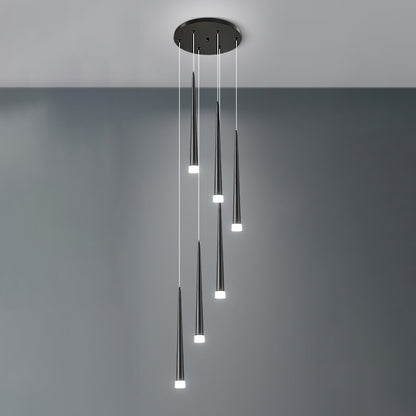 WOMO Cone Spiral Cascading Chandelier-WM2204