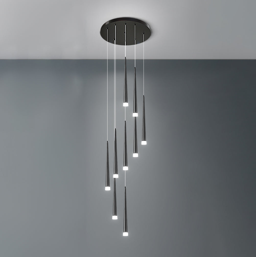 WOMO Cone Spiral Cascading Chandelier-WM2204