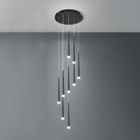 WOMO Cone Spiral Cascading Chandelier-WM2204