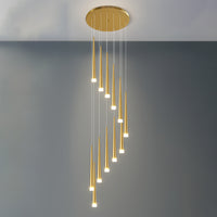 WOMO Cone Spiral Cascading Chandelier-WM2204